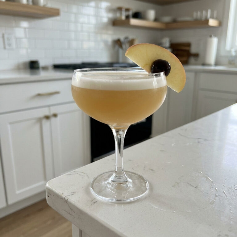 Apple Brandy Sour Cocktail Recipe