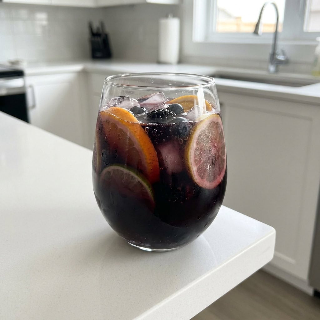 Black Sangria Mocktail Recipe