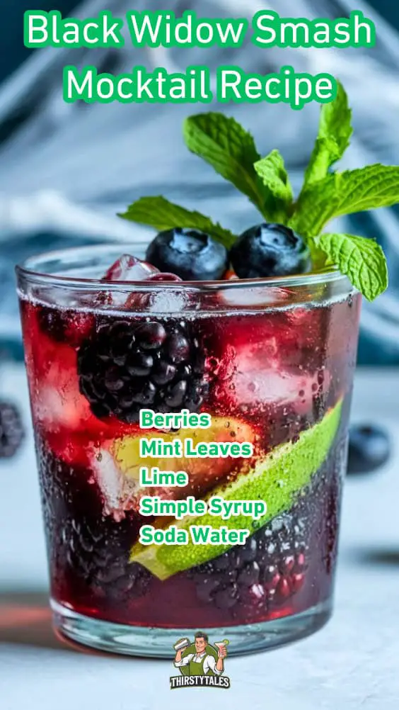 Black Widow Smash Mocktail Recipe