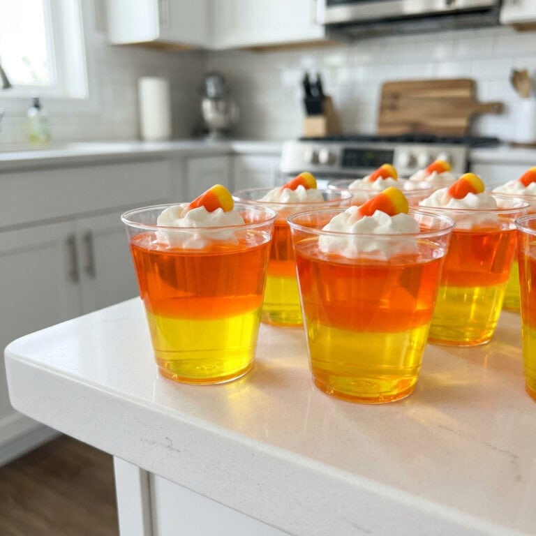 Boozy Candy Corn Jello Shots