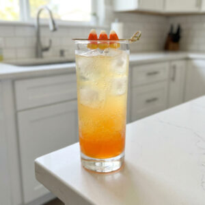 Candy Corn Fizz Mocktail Recipe