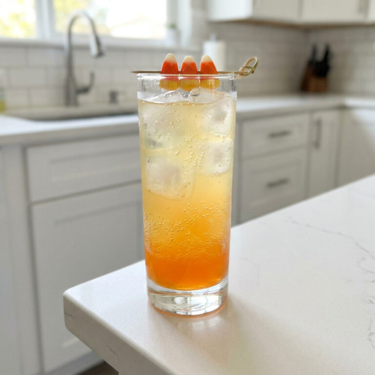 Candy Corn Fizz Mocktail Recipe