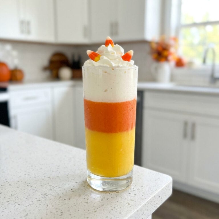Candy Corn Smoothie Mocktail Recipe