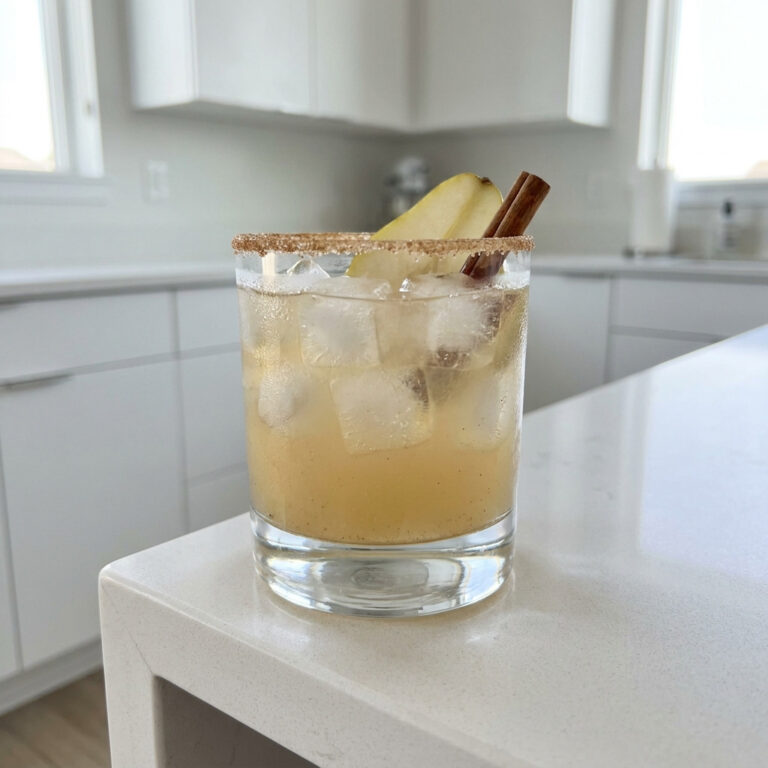 Cinnamon Pear Margarita Cocktail Recipe