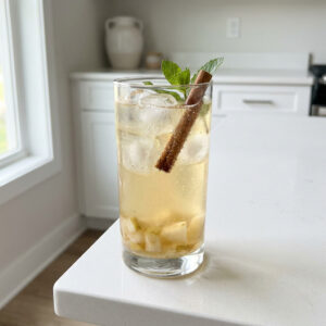Cinnamon Pear Spritz Mocktail Recipe
