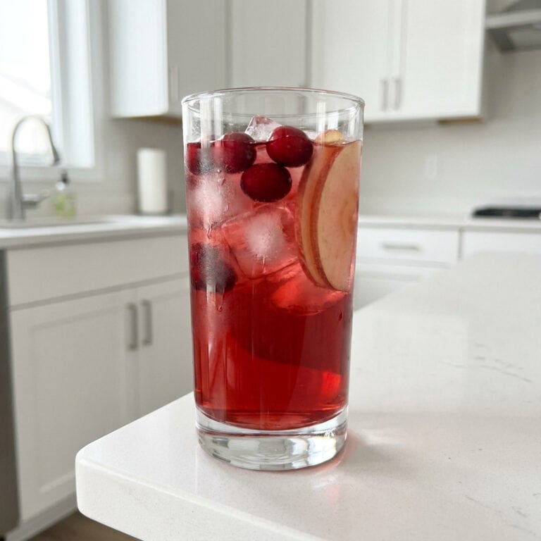 Cranberry Apple Brandy Punch Cocktail Recipe