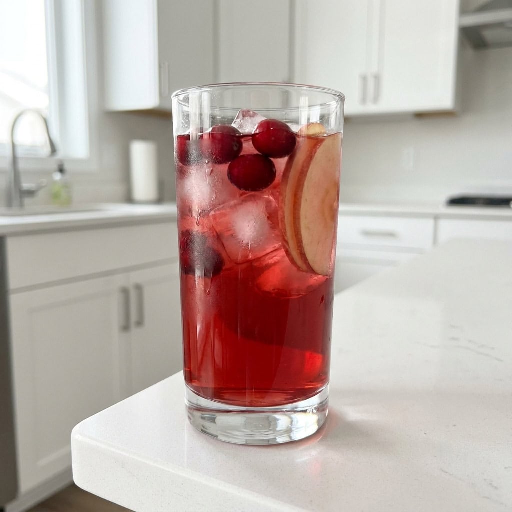Cranberry Apple Brandy Punch Cocktail Recipe