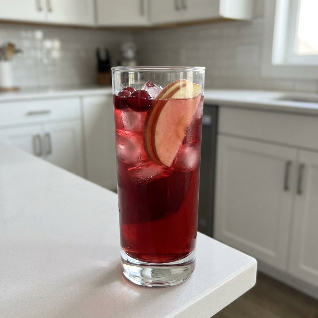 Cranberry Apple Chiller Mocktail Recipe