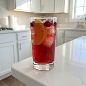 Cranberry Orange Bourbon Punch Cocktail Recipe