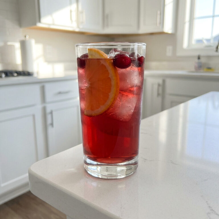 Cranberry Orange Bourbon Punch Cocktail Recipe