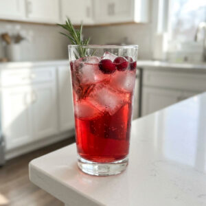 Cranberry Rosemary Gin Fizz Cocktail Recipe