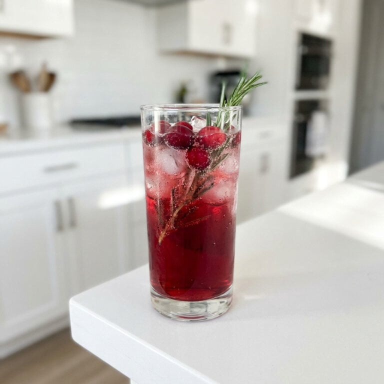 Cranberry Rosemary Spritz Mocktail Recipe