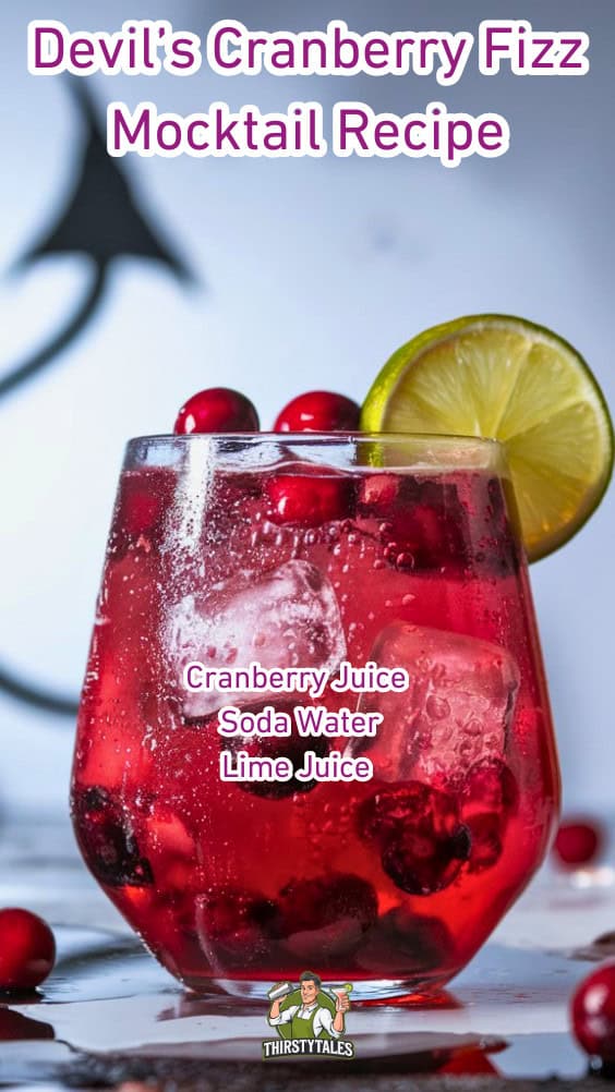 Devil’s Cranberry Fizz Mocktail Recipe