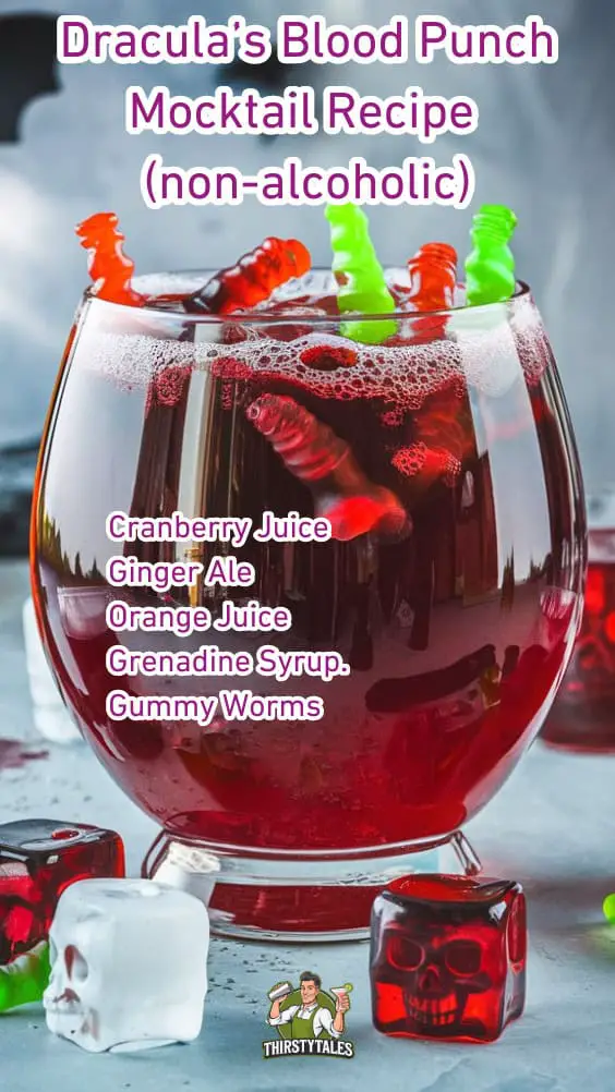 Dracula’s Blood Punch Mocktail Recipe (non-alcoholic)