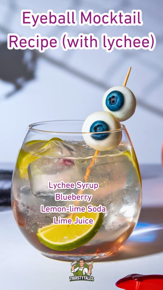 Eyeball Mocktail Recipe (with lychee)