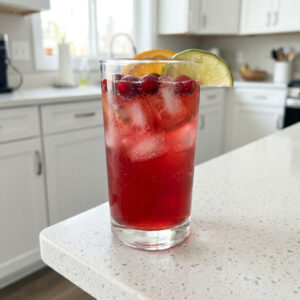 Ginger Cranberry Punch Mocktail Recipe