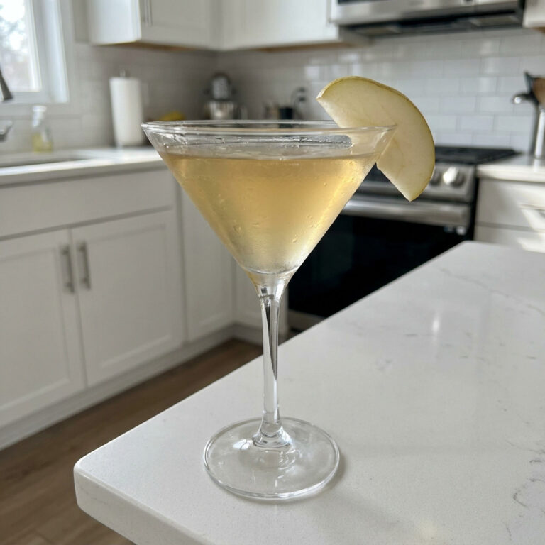 Honey Spiced Pear Martini Cocktail Recipe