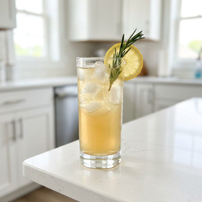 Maple Rosemary Lemonade Mocktail Recipe