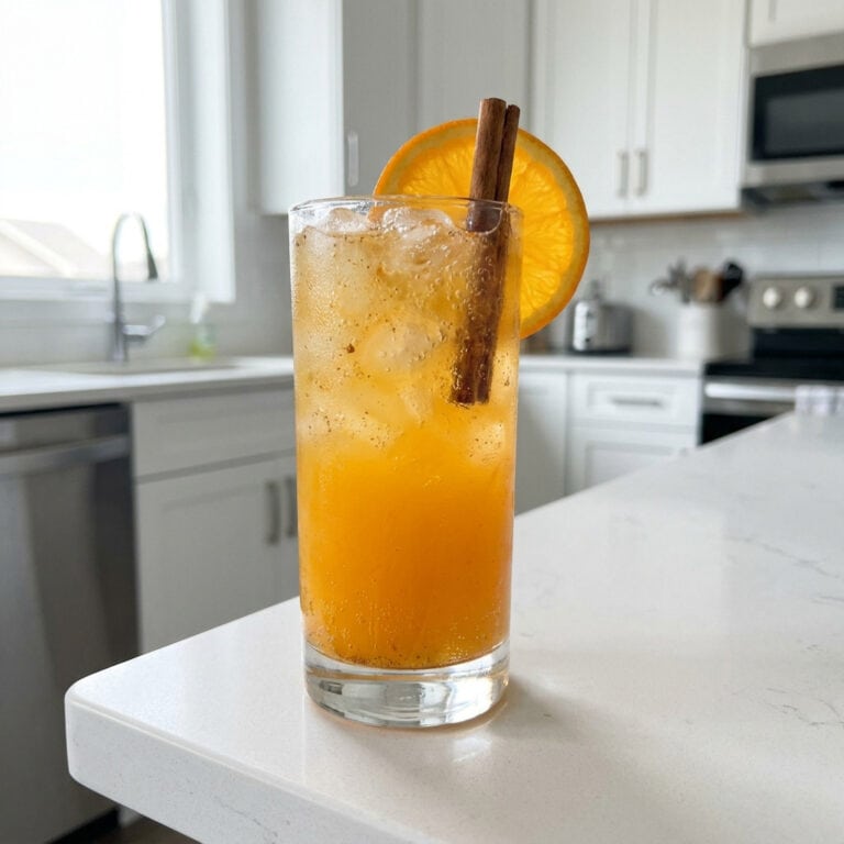 Orange Cinnamon Sparkler Mocktail Recipe