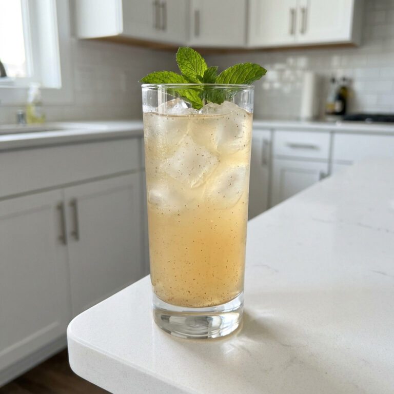 Pear Cinnamon Cooler Mocktail Recipe