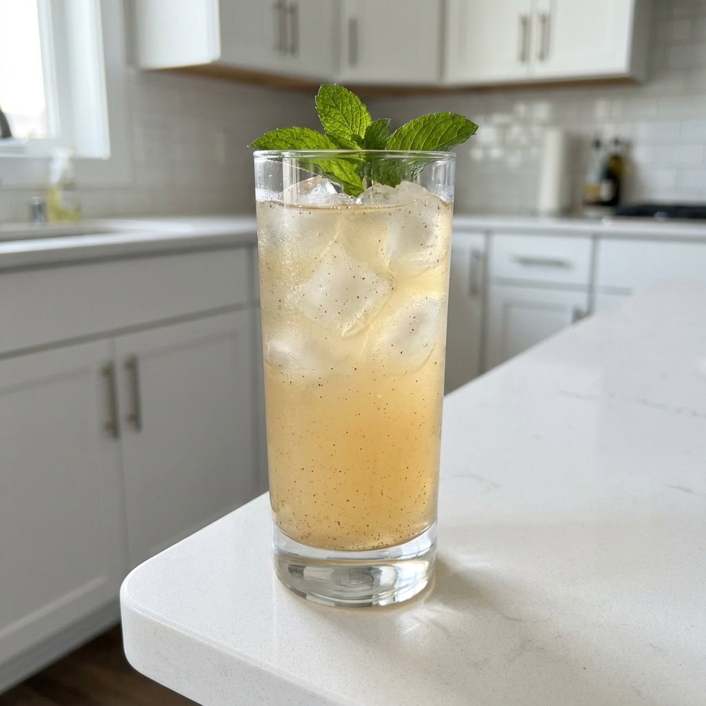 Pear Cinnamon Cooler Mocktail Recipe