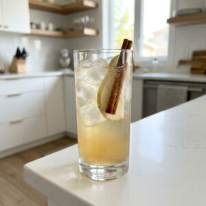 Pear & Cinnamon Fizz Mocktail Recipe