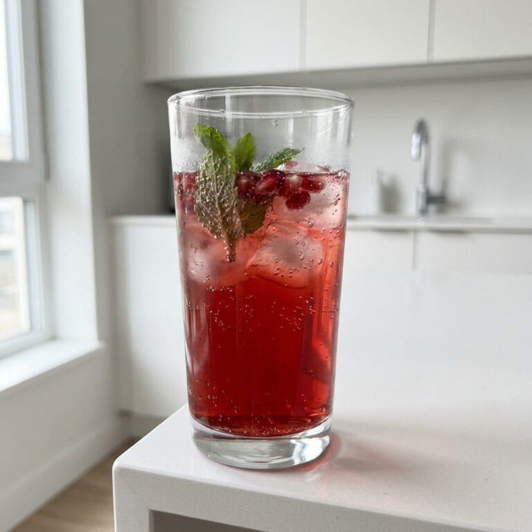 Pear and Pomegranate Punch Mocktail Recipe