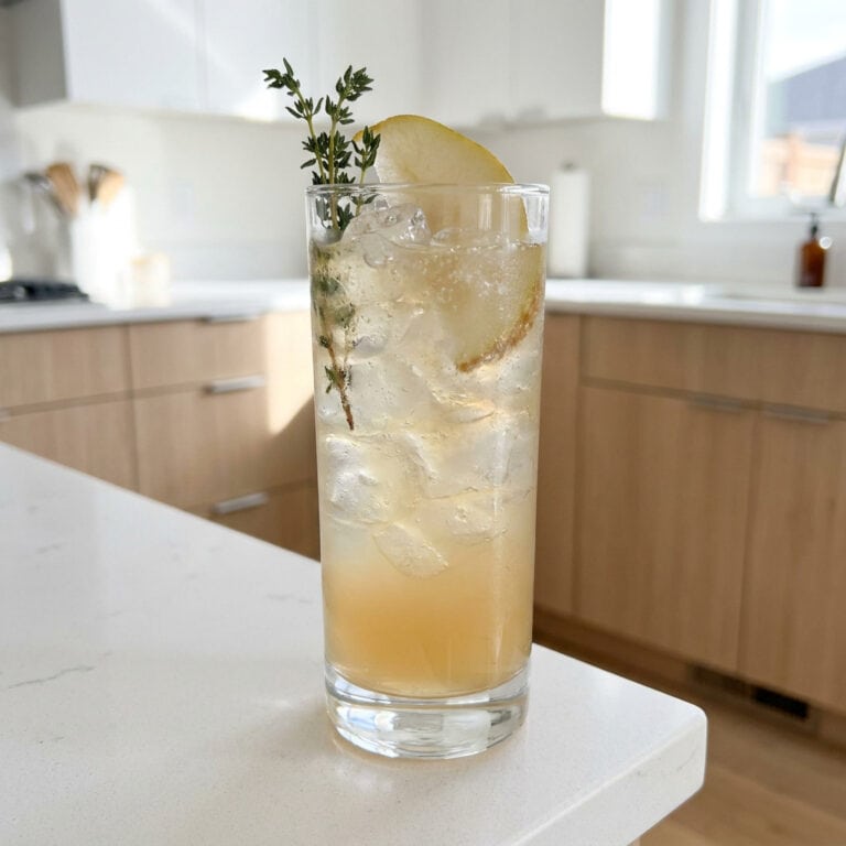 Pear and Thyme Collins Cocktail Recipe