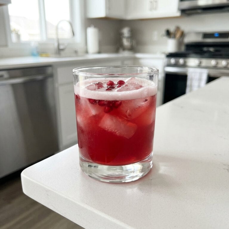 Pomegranate Bourbon Sour Cocktail Recipe