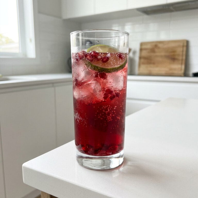 Pomegranate Fizz Mocktail Recipe