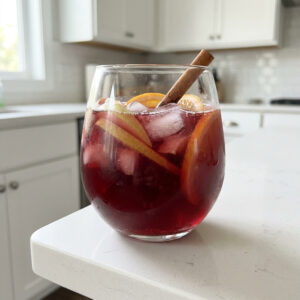 Sparkling Fall Sangria Cocktail Recipe