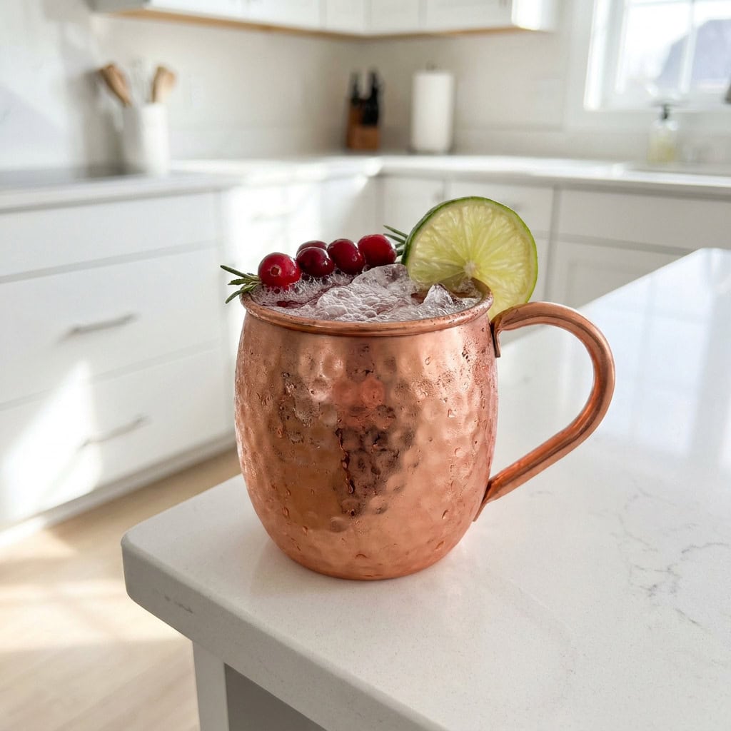 Spiced Cranberry Mule Cocktail Recipe