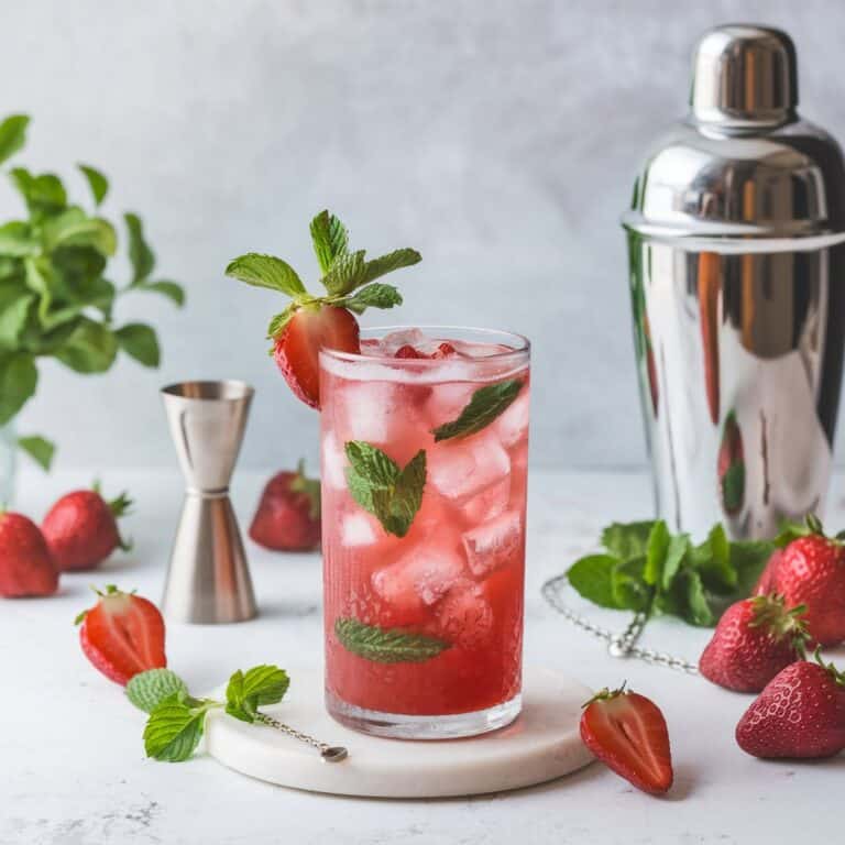 Strawberry Gin Smash Cocktail Recipe
