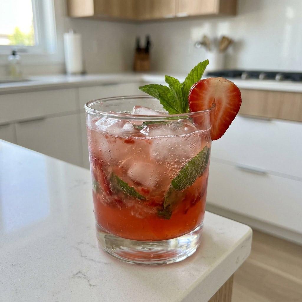 Strawberry Gin Smash Cocktail Recipe