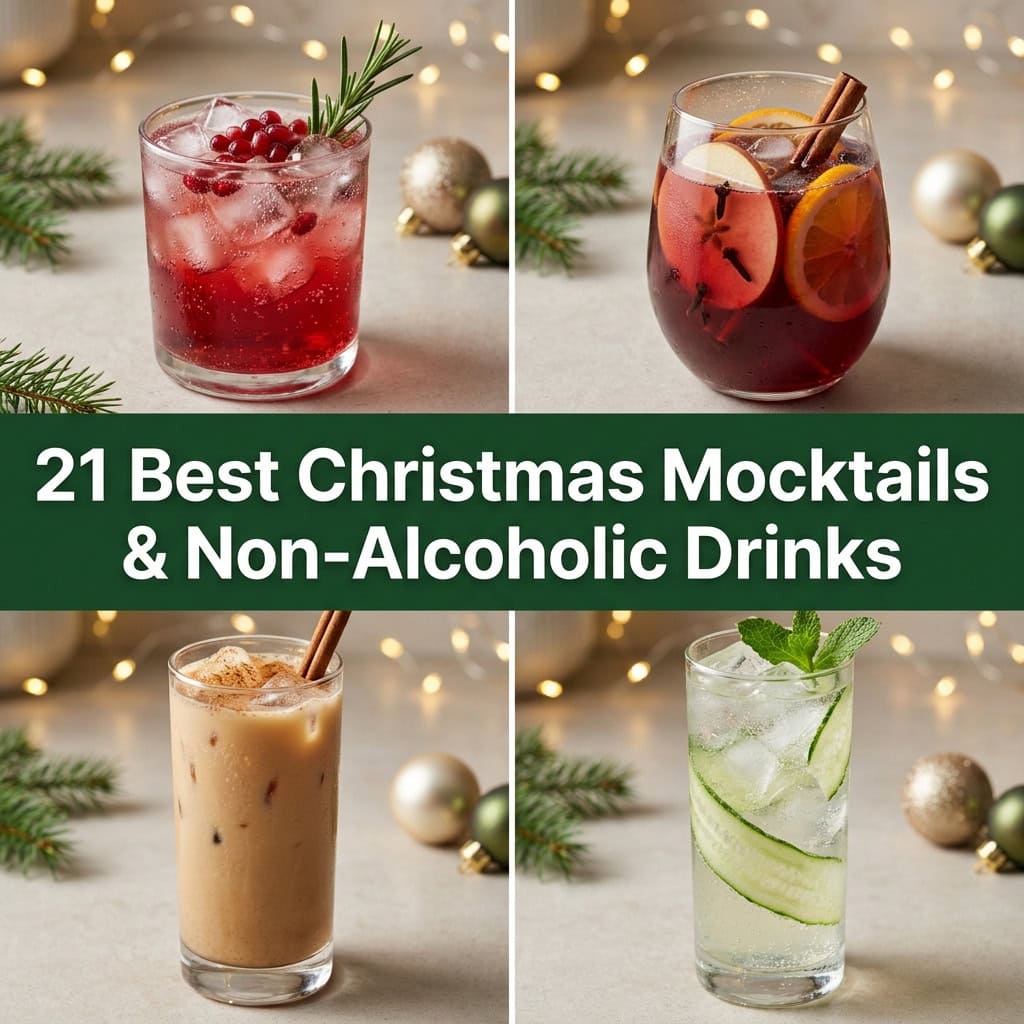 21 Best Christmas Mocktails & Non-Alcoholic Drinks