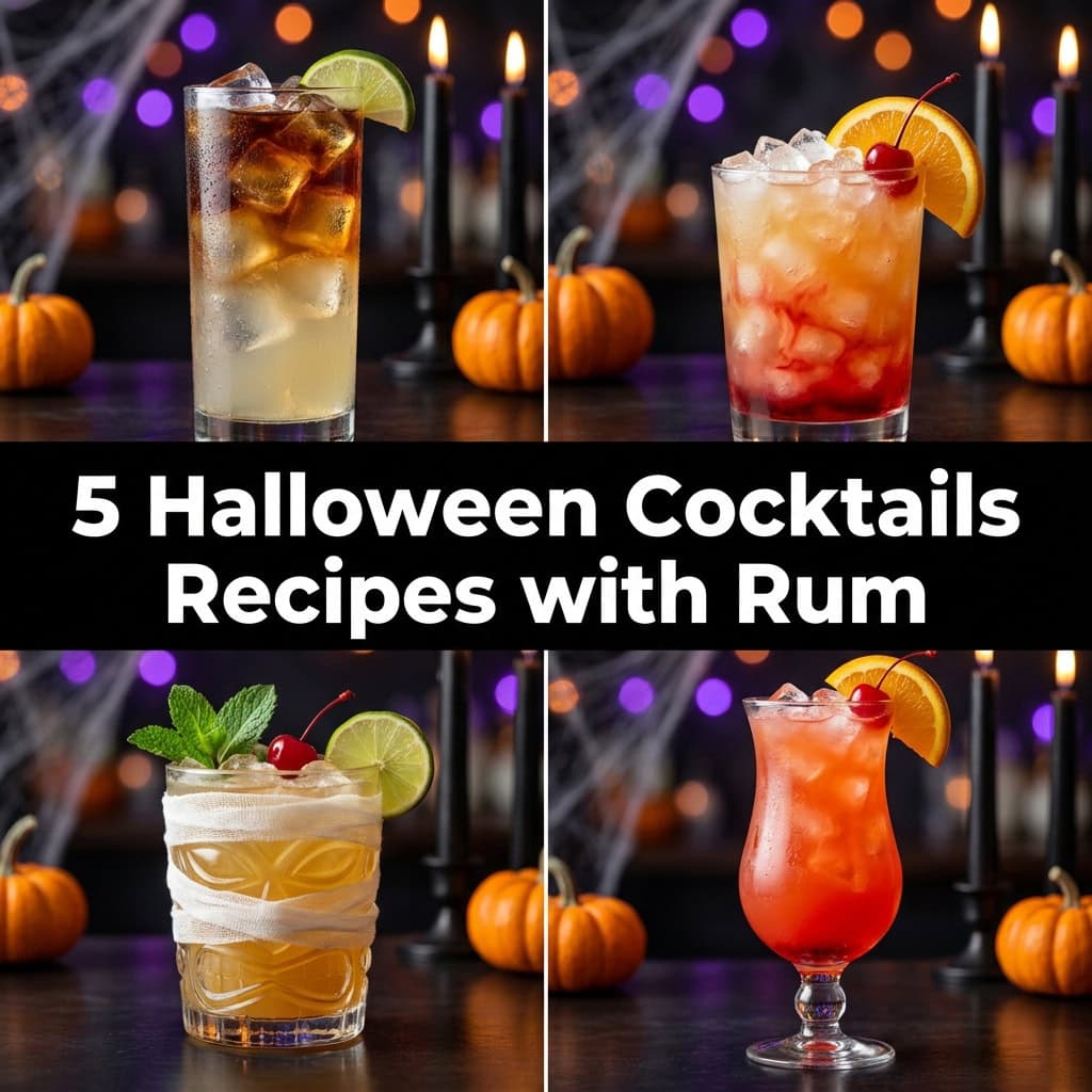 5 Halloween Cocktails Recipes with Rum