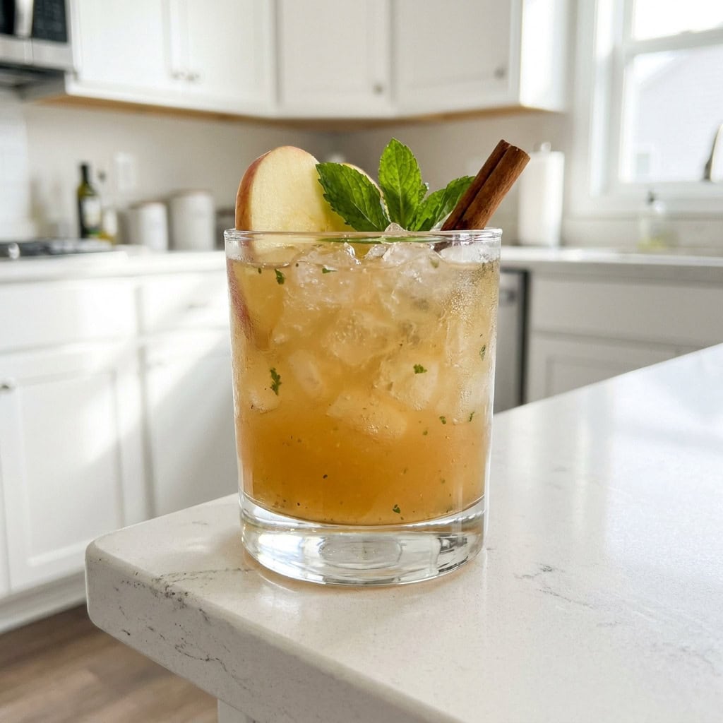 Apple Cider Whiskey Smash Cocktail Recipe