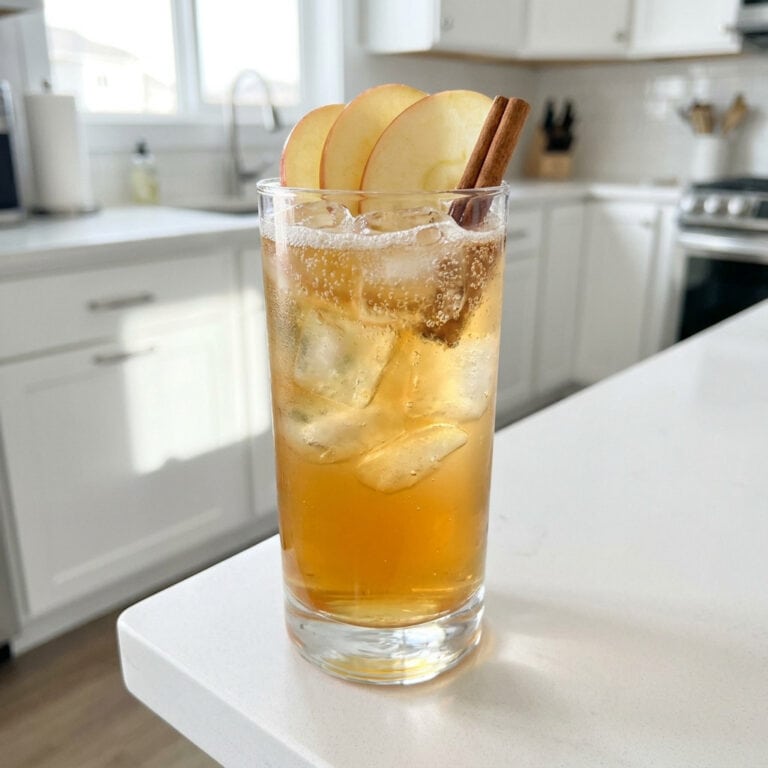 Bourbon Apple Cider Fizz Cocktail Recipe