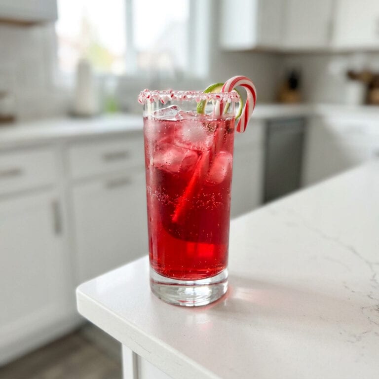 Candy Cane Punch Mocktail Recipe