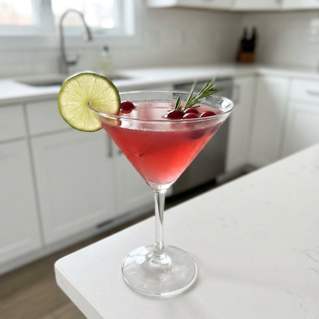 Christmas Cosmo Mocktail Recipe