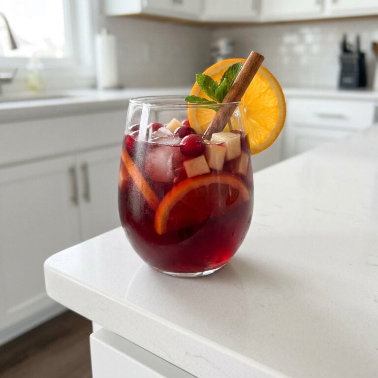 Christmas Sangria Mocktail Recipe