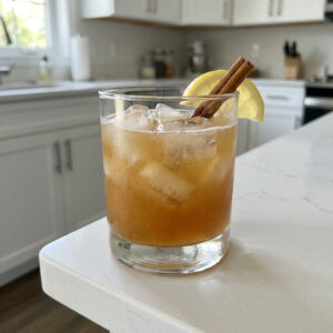 Cinnamon Maple Whiskey Sour Cocktail Recipe