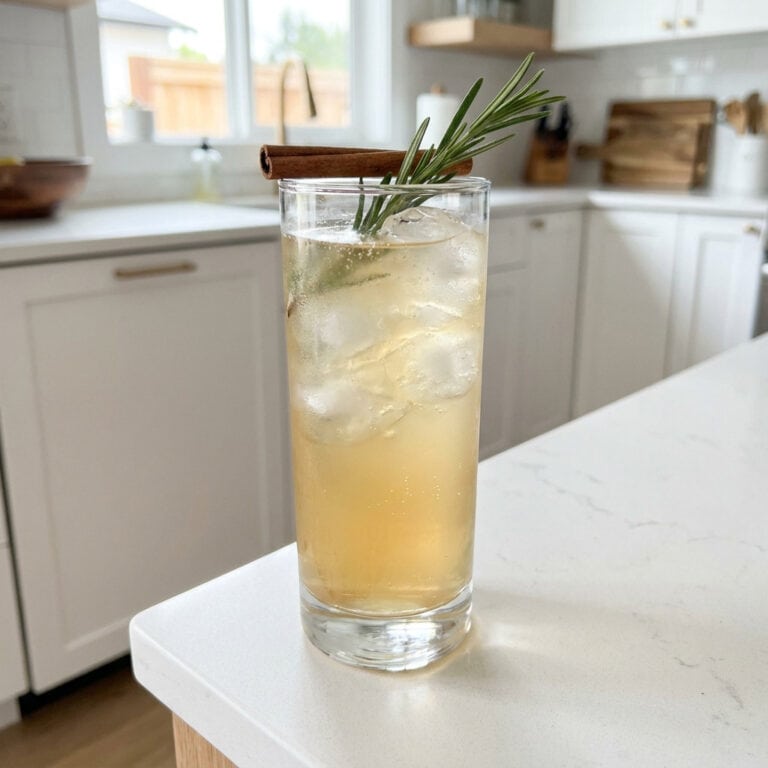 Cinnamon Rosemary Fizz Mocktail Recipe