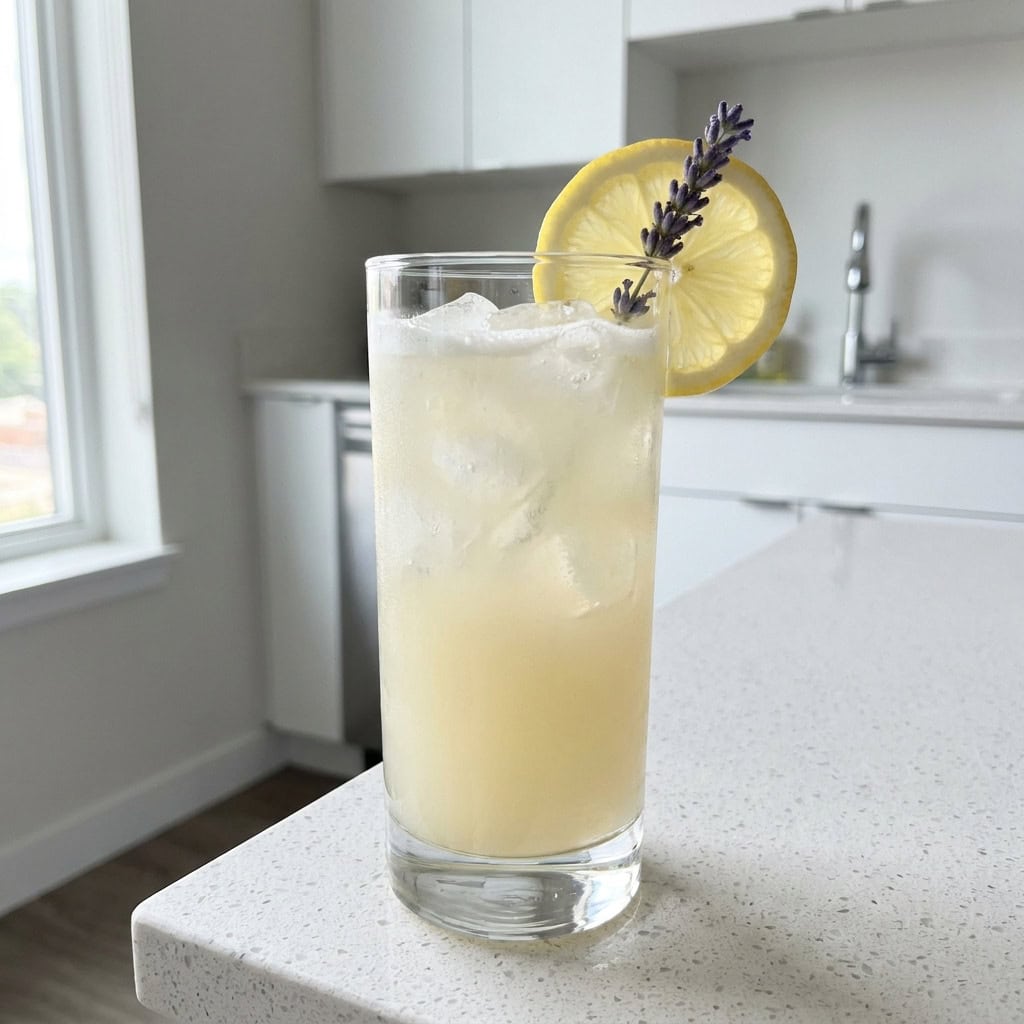 Coconut Lavender Lemonade Mocktail Recipe