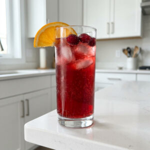Cranberry Orange Sparkler Mocktail Recipe