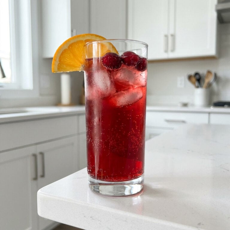 Cranberry Orange Sparkler Mocktail Recipe