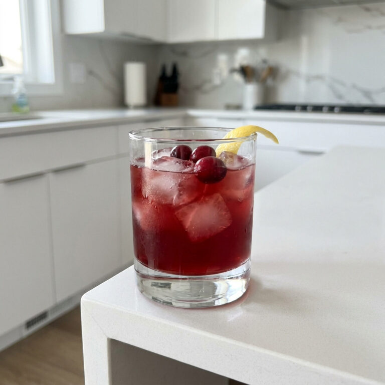 Cranberry Whiskey Sour Cocktail Recipe