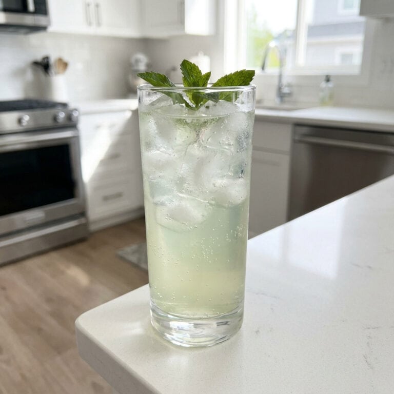 Cucumber Elderflower Spritz Mocktail Recipe