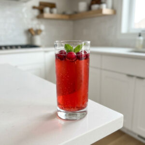 Holiday Cranberry Fizz Mocktail Recipe