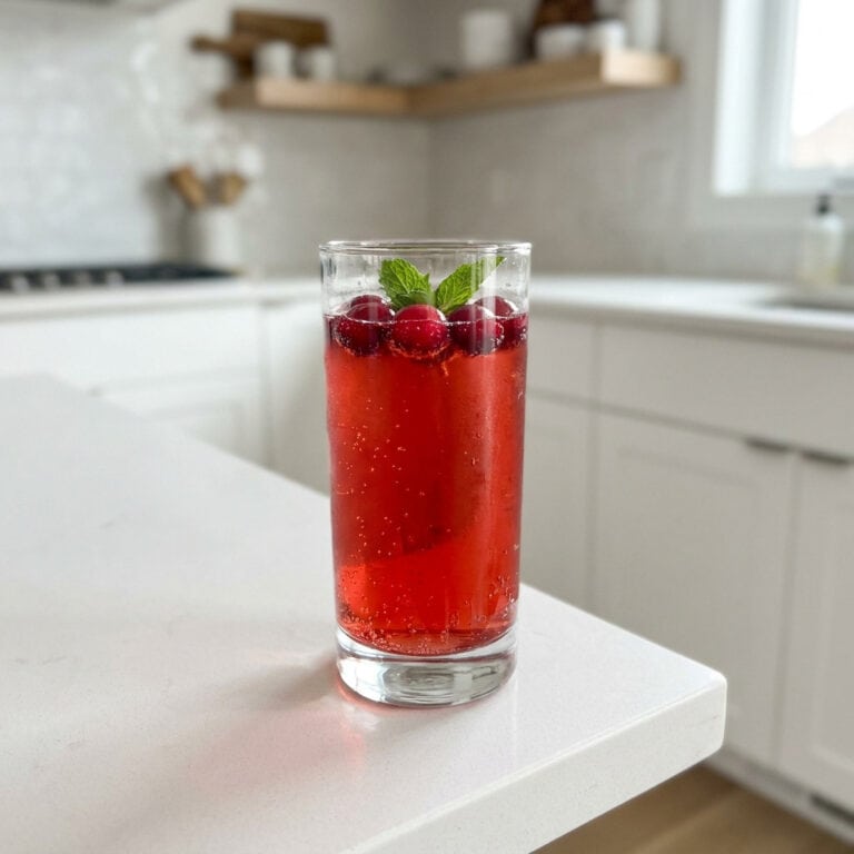 Holiday Cranberry Fizz Mocktail Recipe